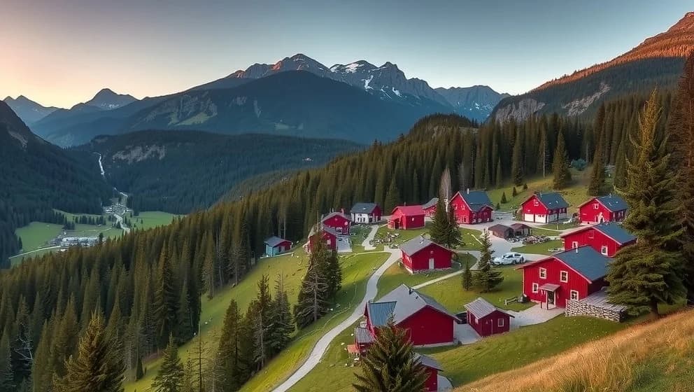 Röda byn Tandådalen som du aldrig sett förut